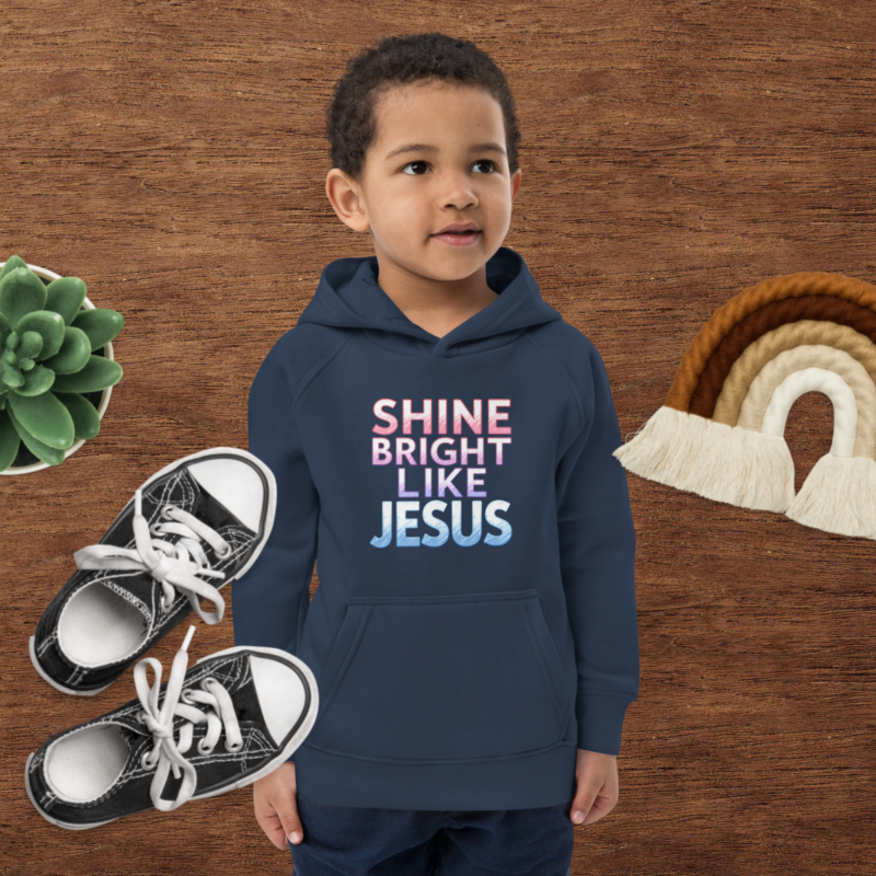 Shine Bright Like Jesus Kids Hoodie