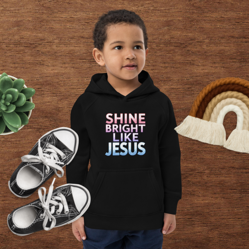 Shine Bright Like Jesus Kids Hoodie