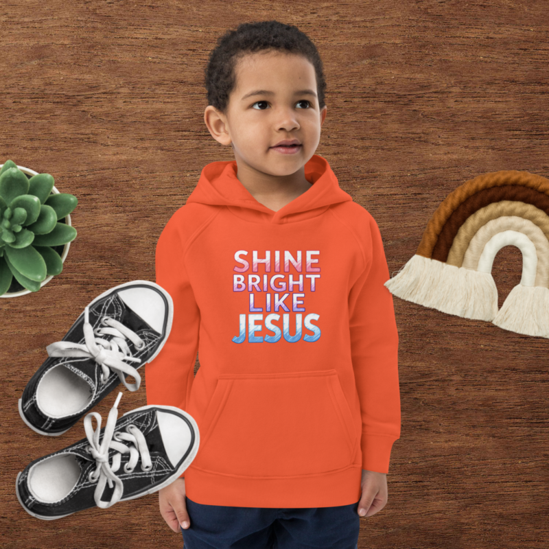 Shine Bright Like Jesus Kids Hoodie