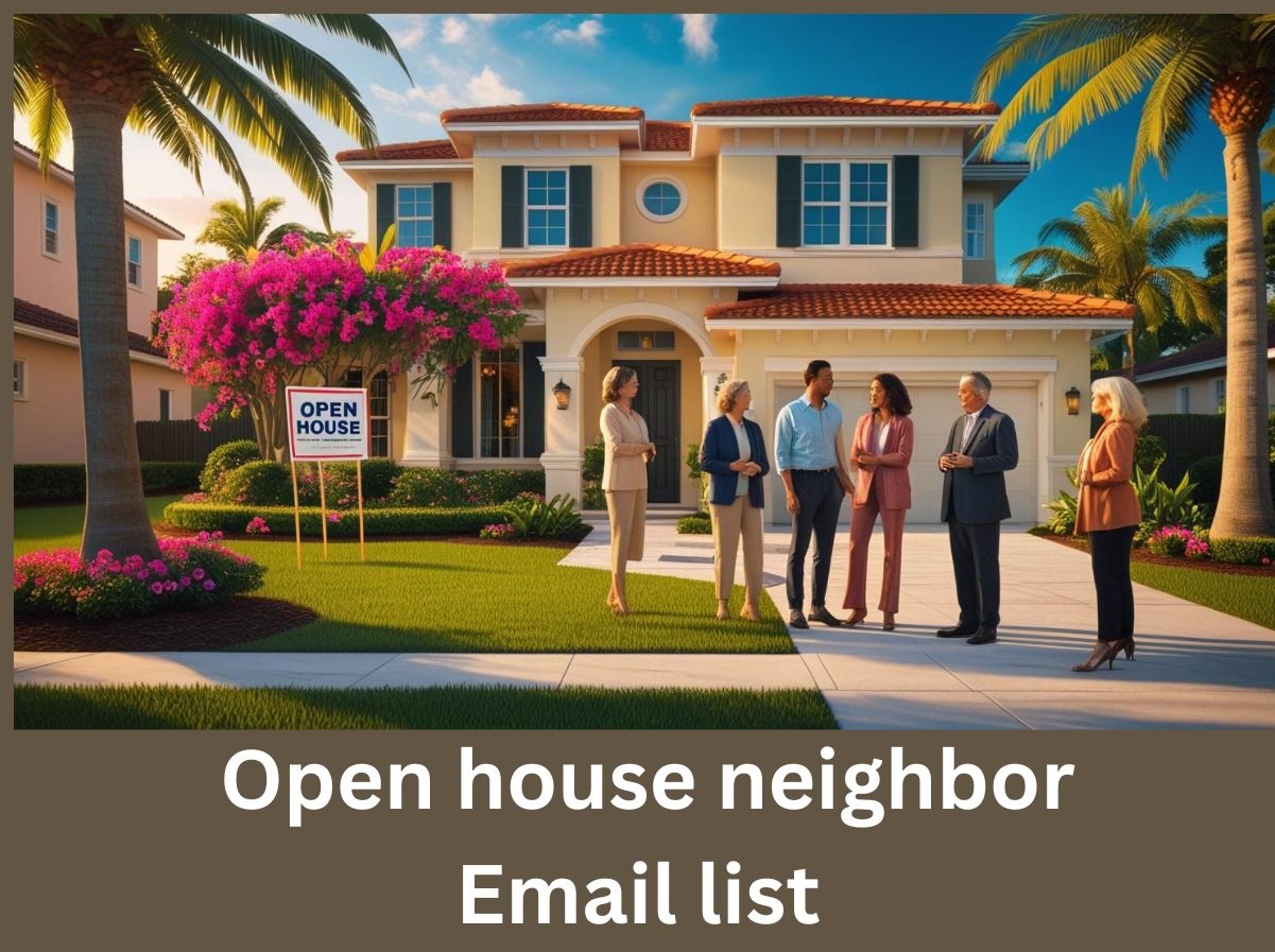 Open House Neighbor Email List