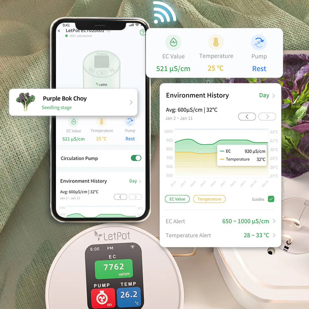 Smart Temperature & EC Meter for Hydroponic Systems