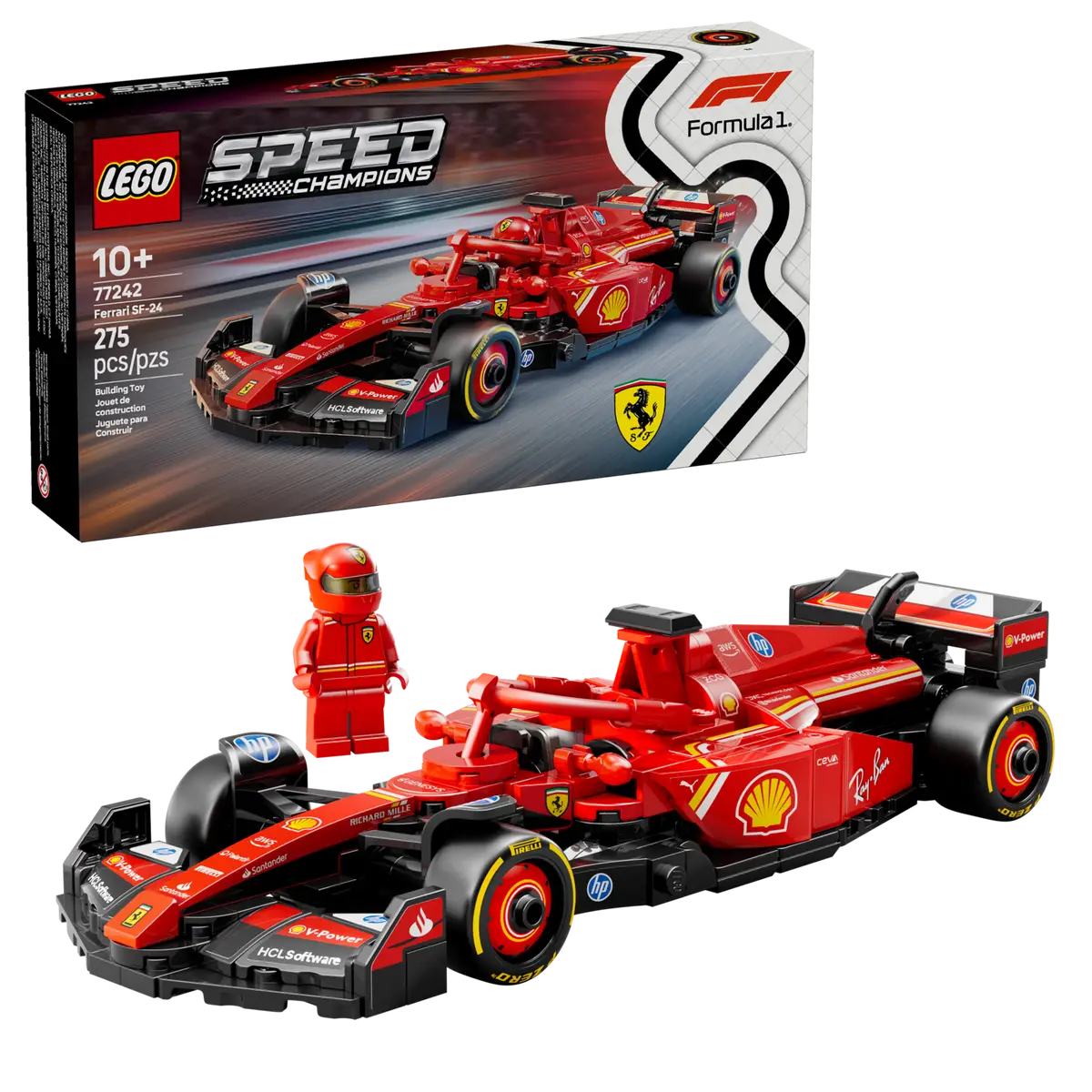 Set LEGO Auto de Carreras Ferrari SF-24 Oficial