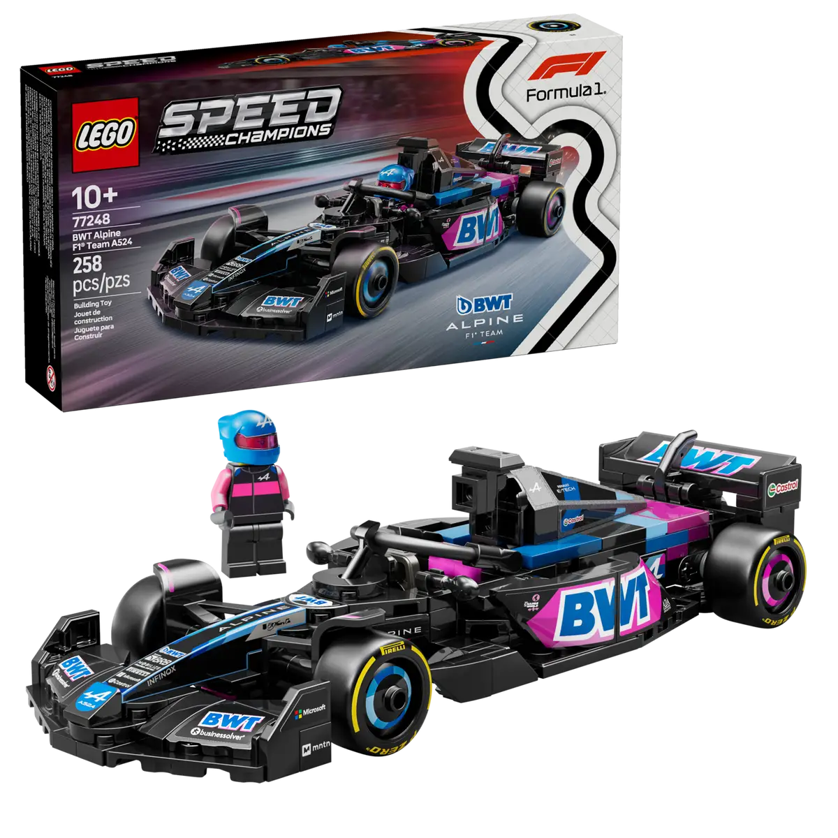 Set LEGO Auto de Carreras BWT Alpine F1 Team A524 Oficial