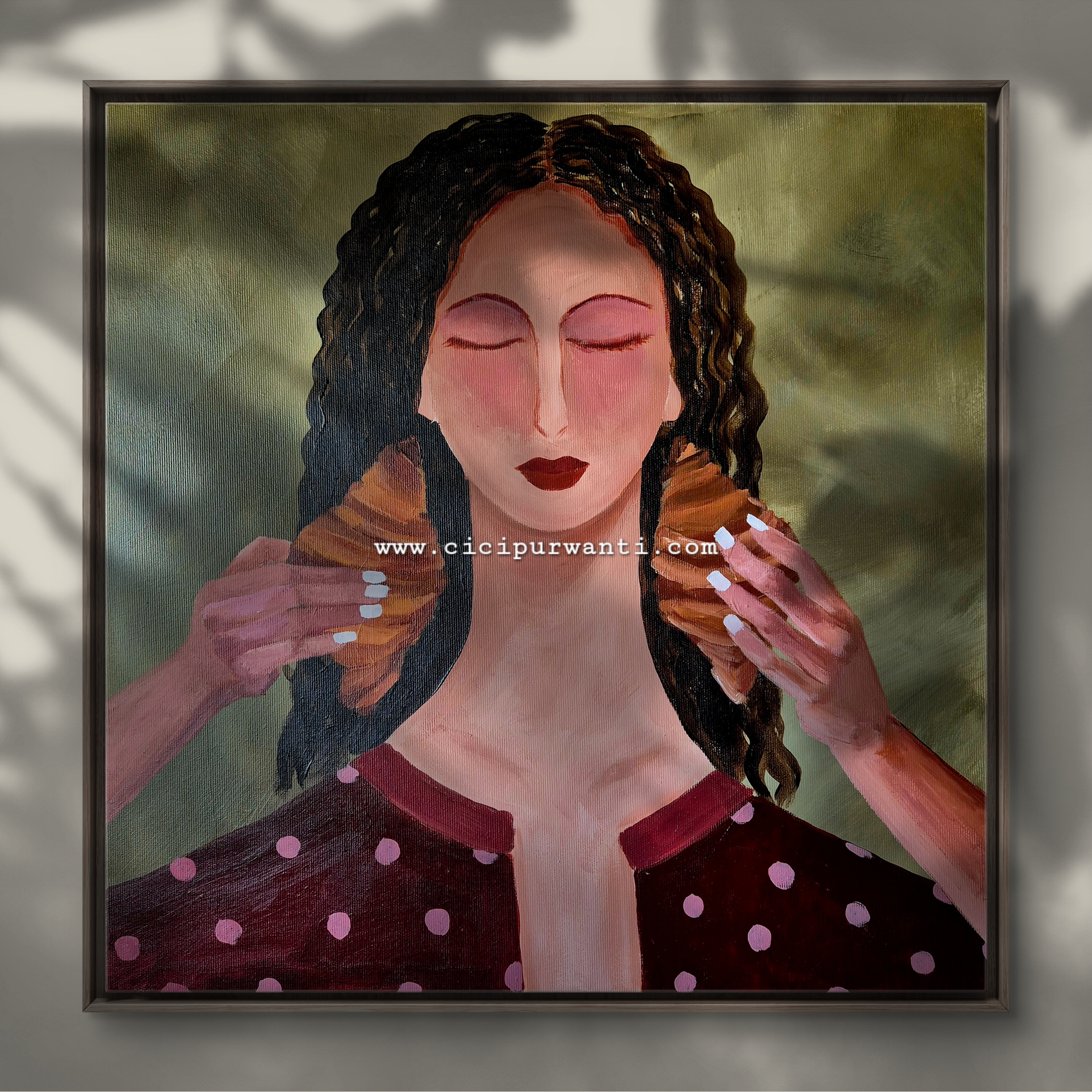 Lady with Croissants