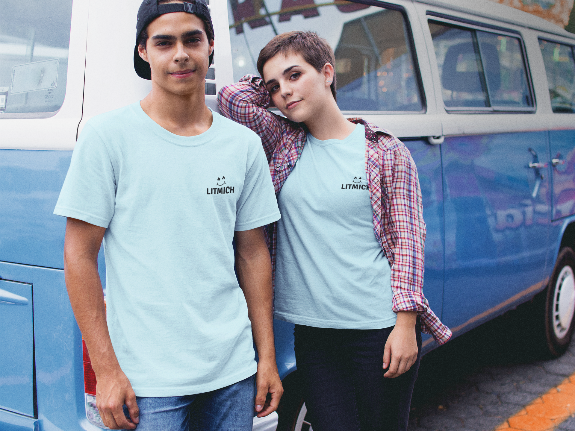 Sky Blue Casual T-Shirt
