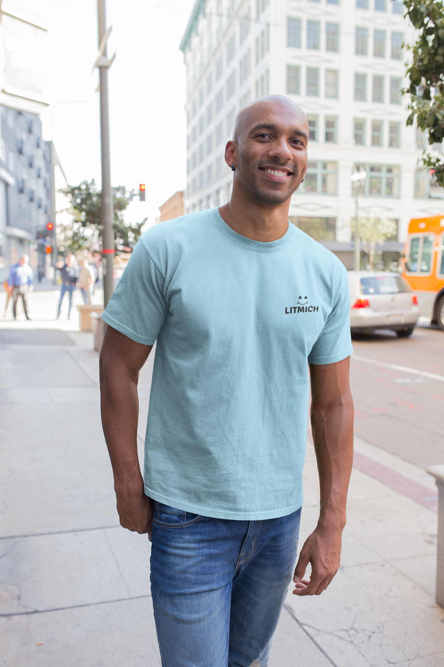 Sky Blue Casual T-Shirt