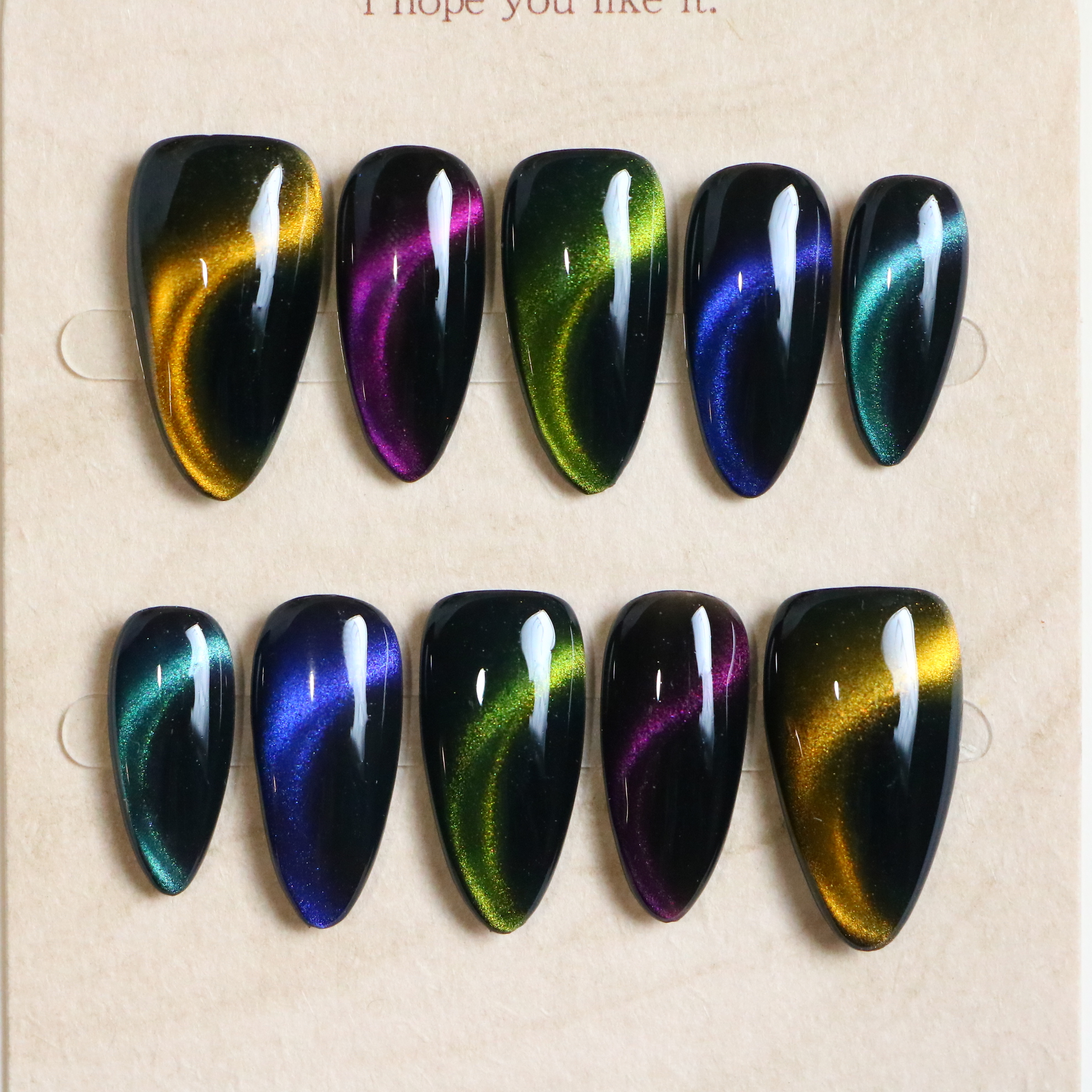 Multicolor Magnetic Nail Cat Eye set