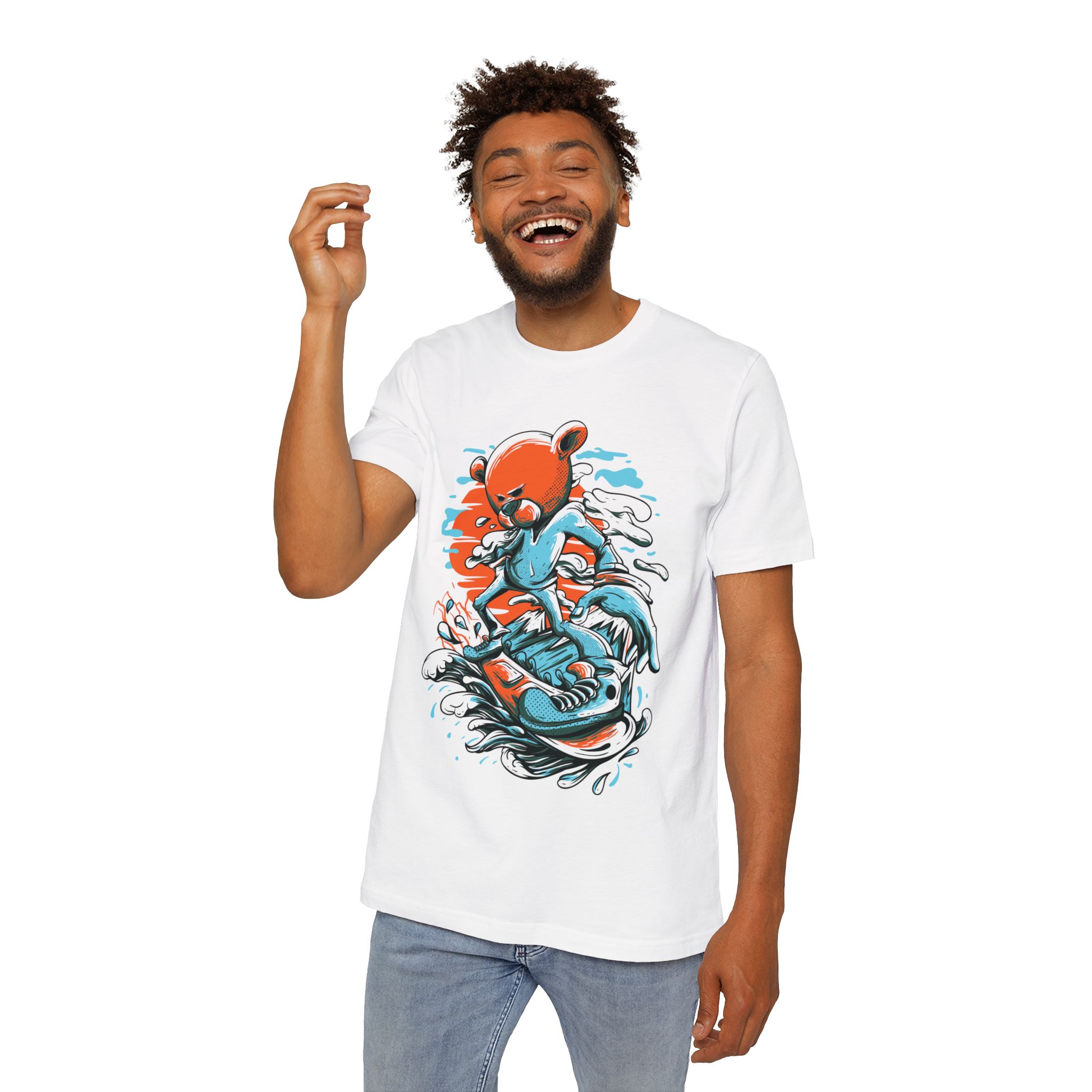 Urso Snowboarder | T-Shirt Homem