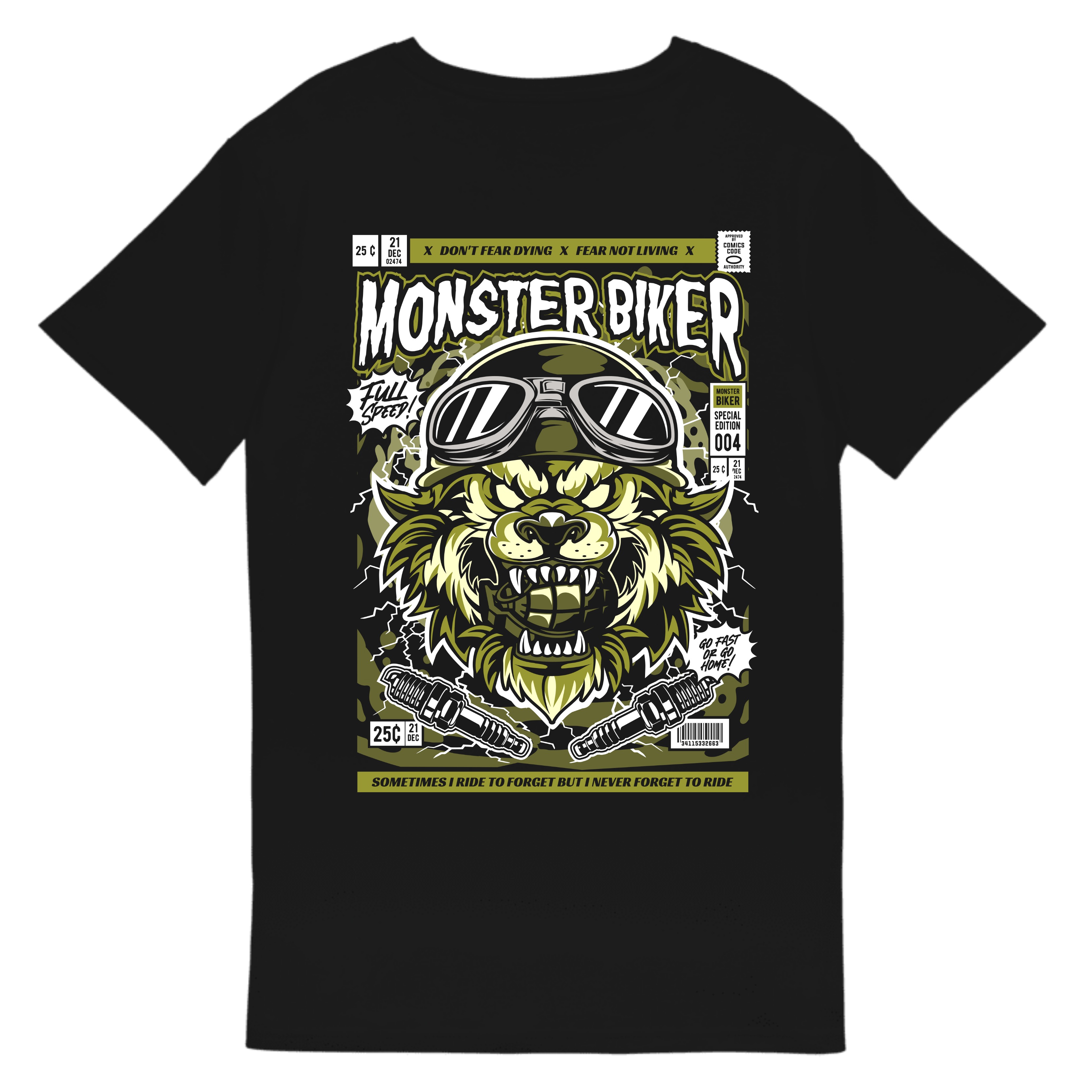 Monster Biker | T-Shirt Homem