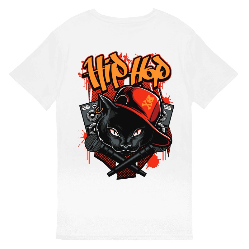 Gato Hip Hop | T-Shirt Homem