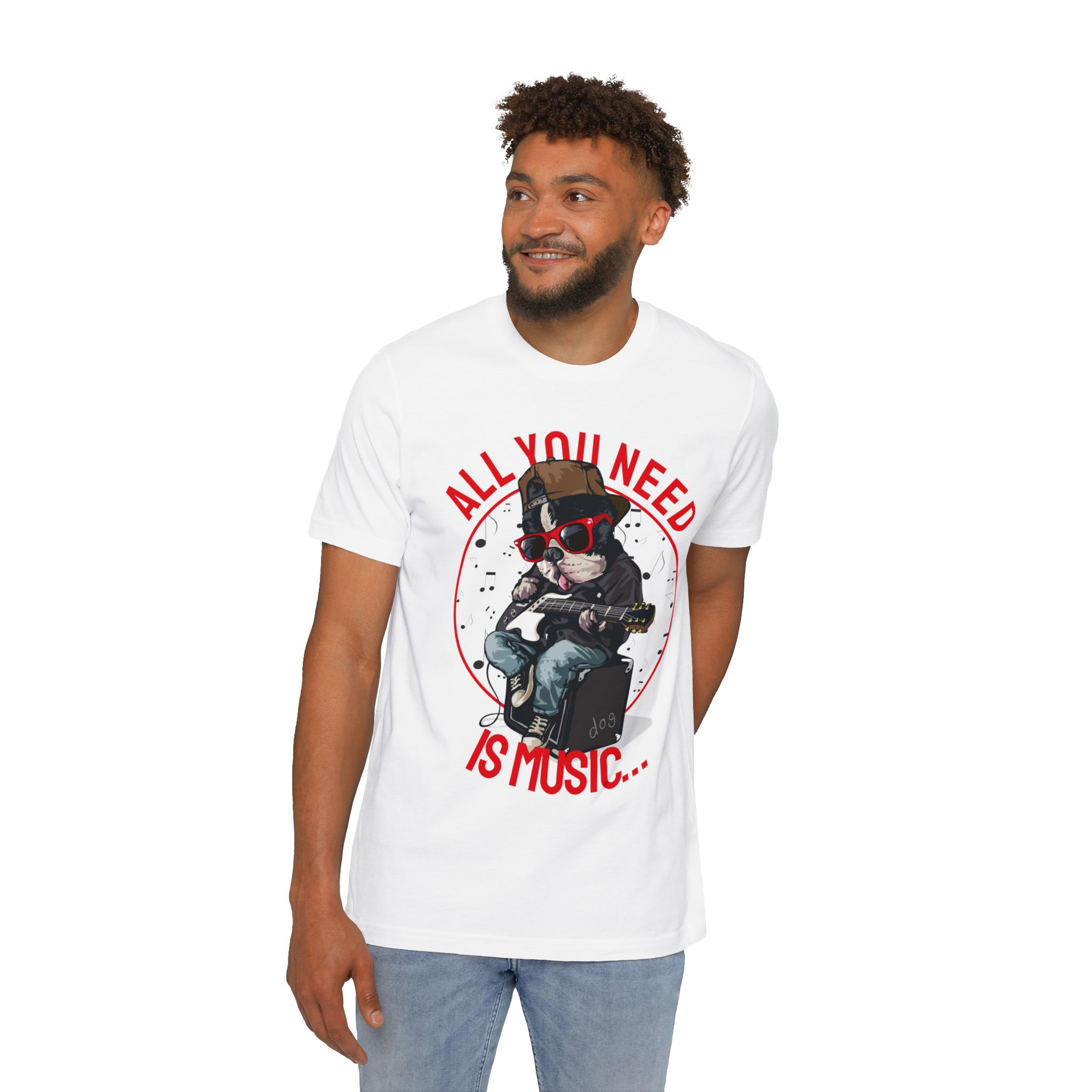 Cão Musical | T-Shirt Homem