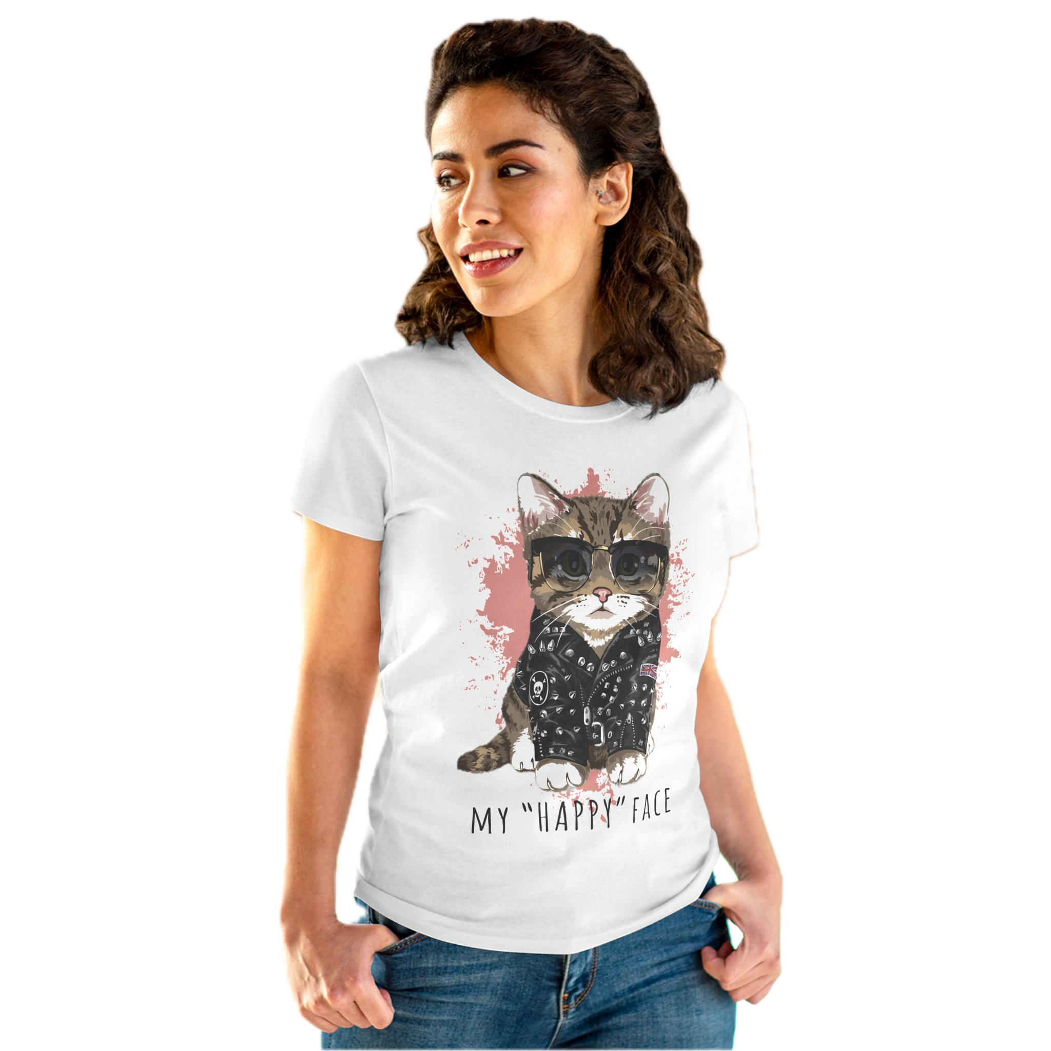 Happy Cat | T-Shirt Mulher