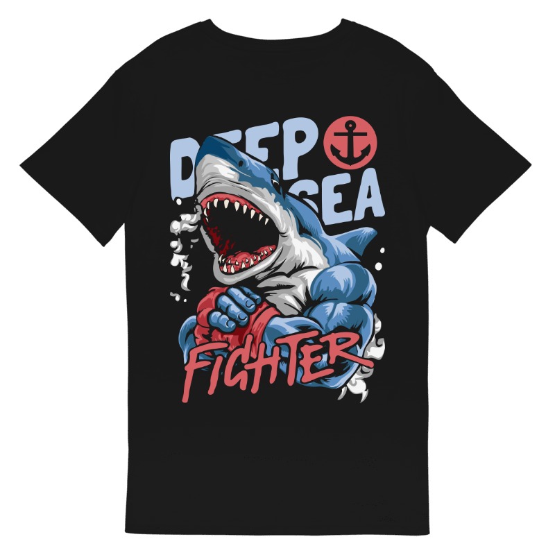 Tubarão Lutador | T-Shirt Homem