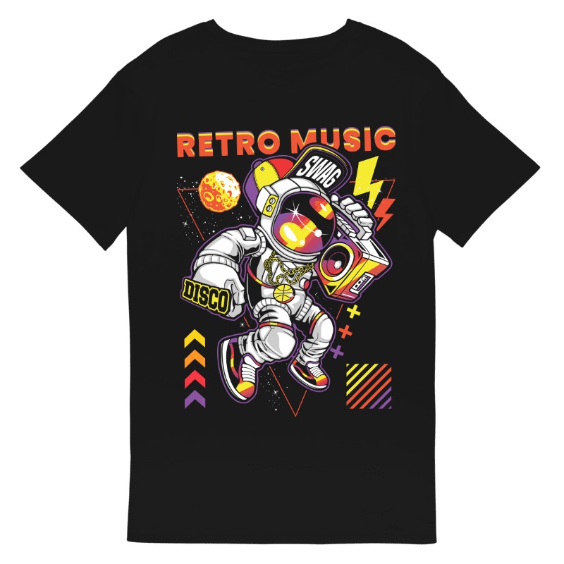 Astronauta Retro | T-Shirt Homem