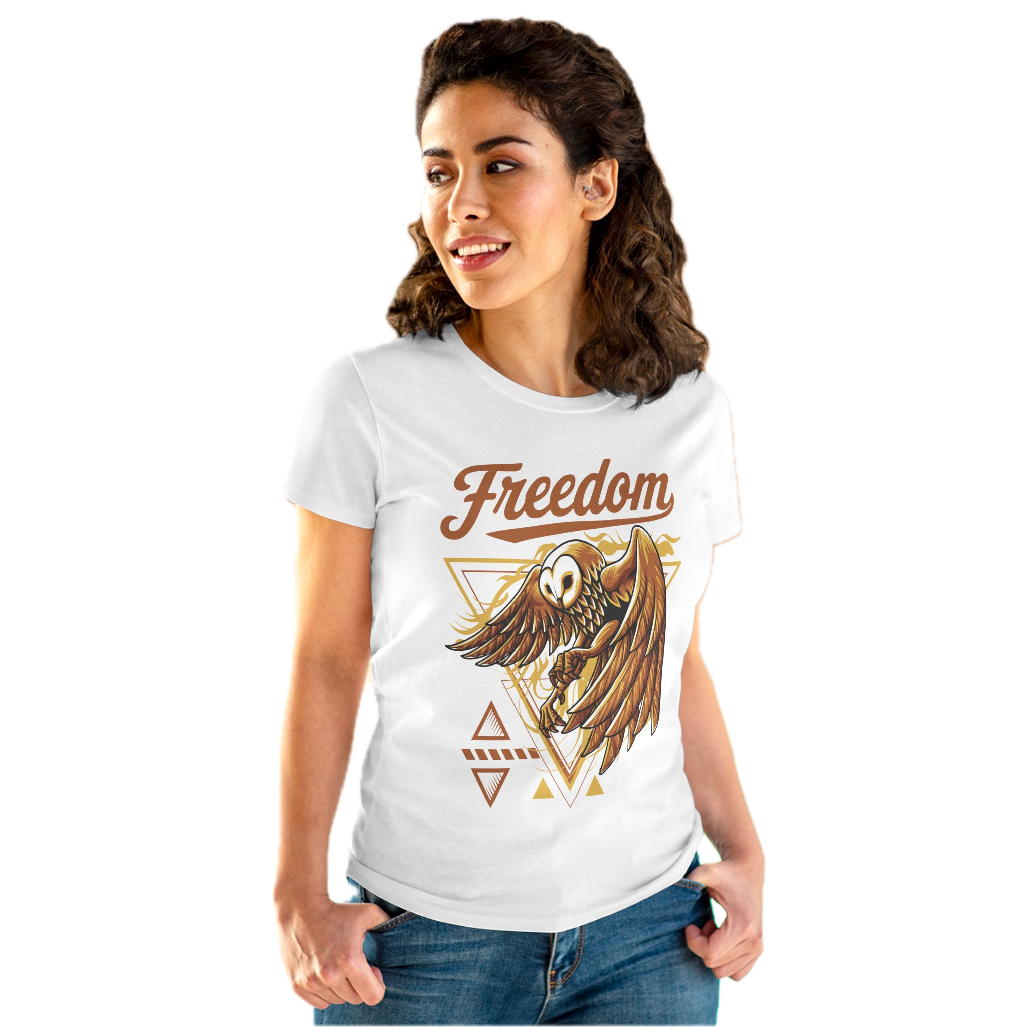 Coruja Dourada | T-Shirt Mulher