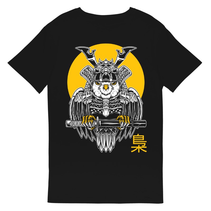 Coruja Samurai | T-Shirt Homem