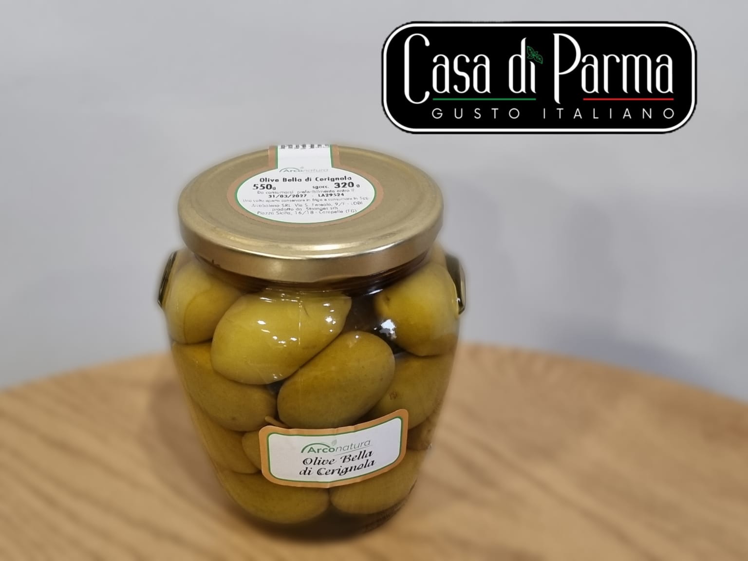 Masline verzi Bella di Cerignola 550 g