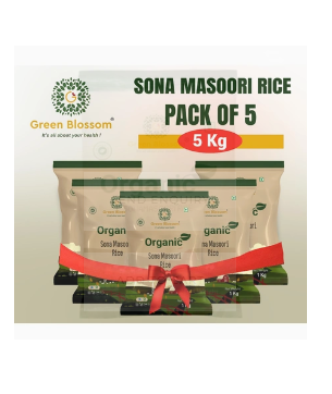 Organic Sona Masoori Rice (White) - 1Kg 