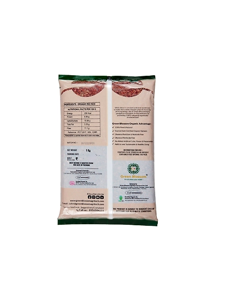 Organic Red Rice - 1 Kg  