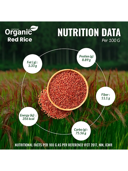 Organic Red Rice - 1 Kg  