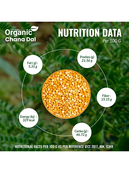 Organic Chana Dal - 1 Kg 