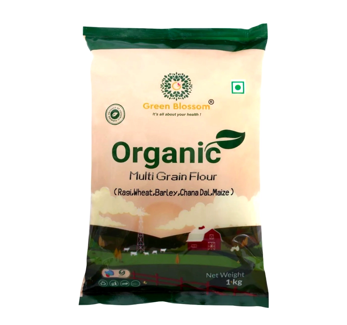Organic Multi Grain Flour - 1 Kg