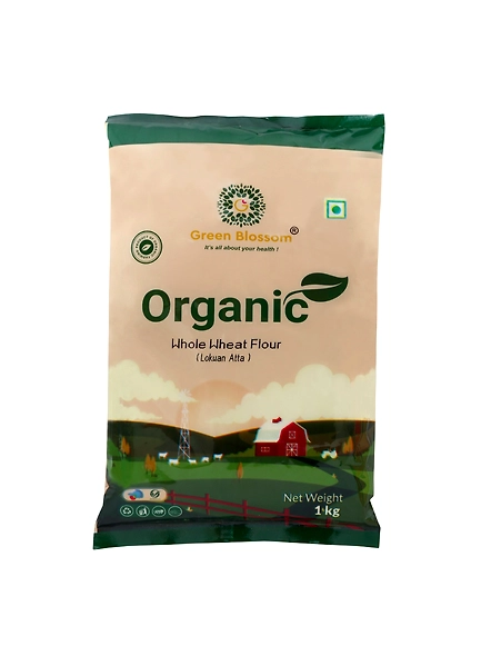 Organic Whole Wheat Flour (Lokwan) - 1 Kg