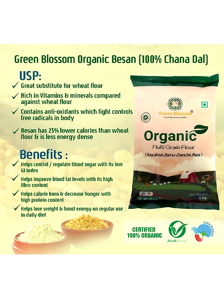 Organic Besan - 500 gm 