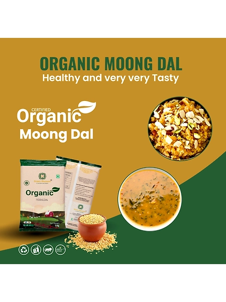 Organic Moong Dal (GB) (Skin Less) - 1Kg