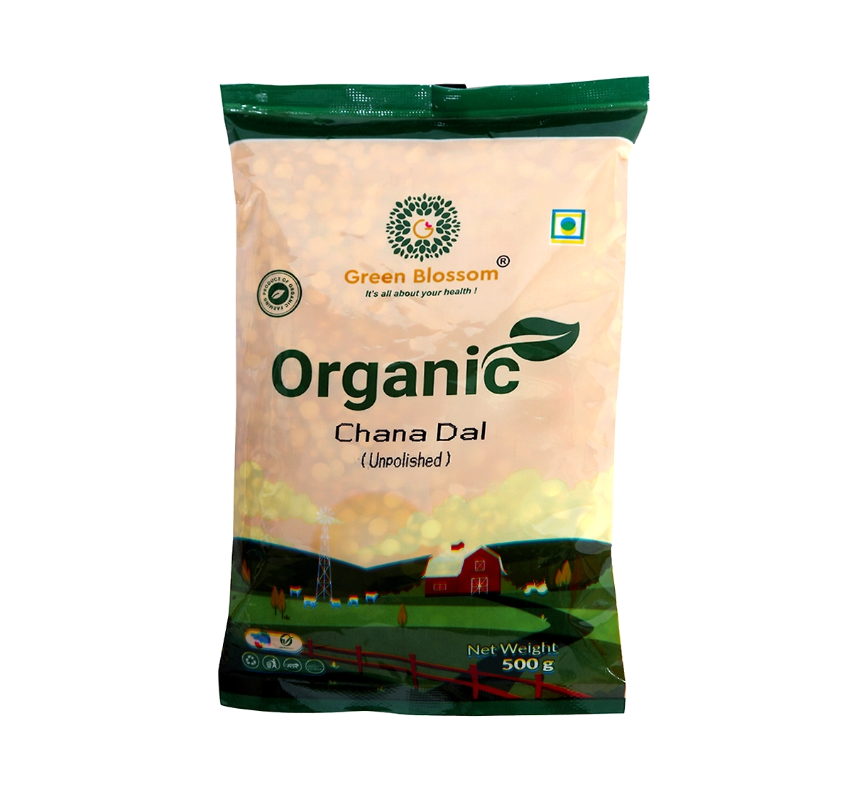 Organic Chana Dal - 500 Gm