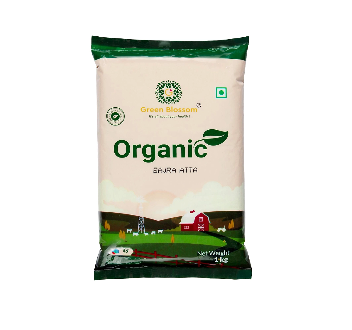 Organic Bajra Atta / Pearl Millet Flour - 1 Kg