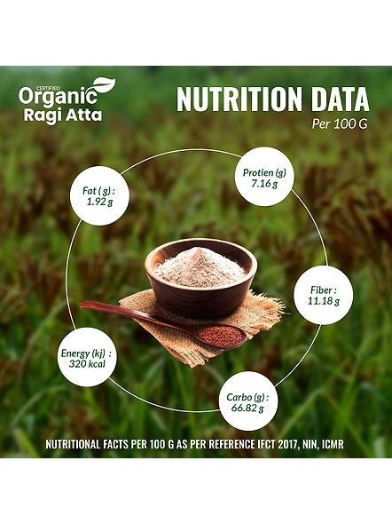 Organic Ragi Atta / Finger Millet Flour - 1 Kg