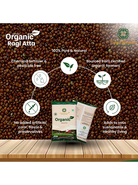 Organic Ragi Atta / Finger Millet Flour - 1 Kg