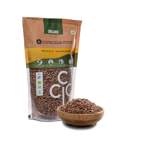 Whole Masoor / Brown Lentil - 1 Kg