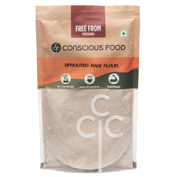 Sprouted Ragi Atta / Finger Millet Flour - 500 g