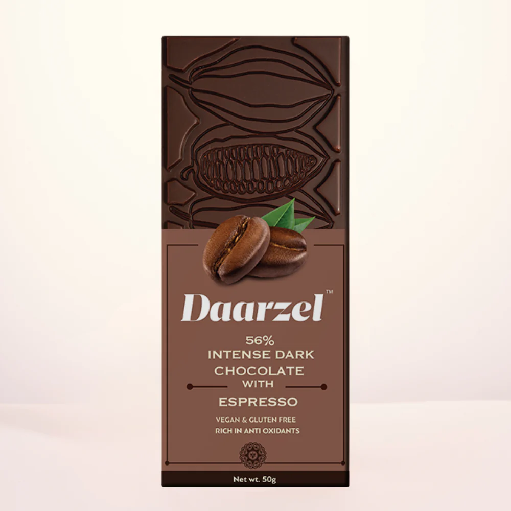 Daarzel - 56% Intense Dark Chocolate with Espresso