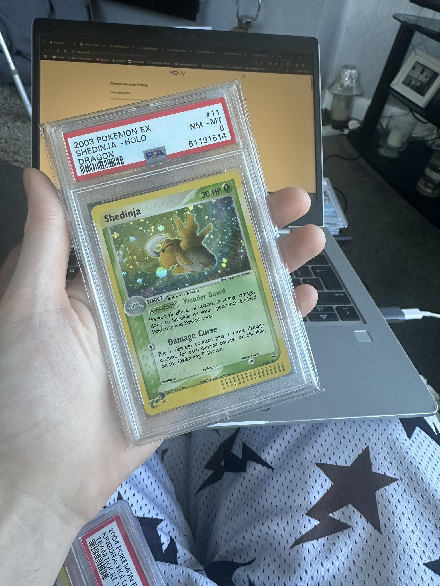 2003 Pokémon EX Dragon – Shedinja #11/97 Holo | PSA 8 NM-MT