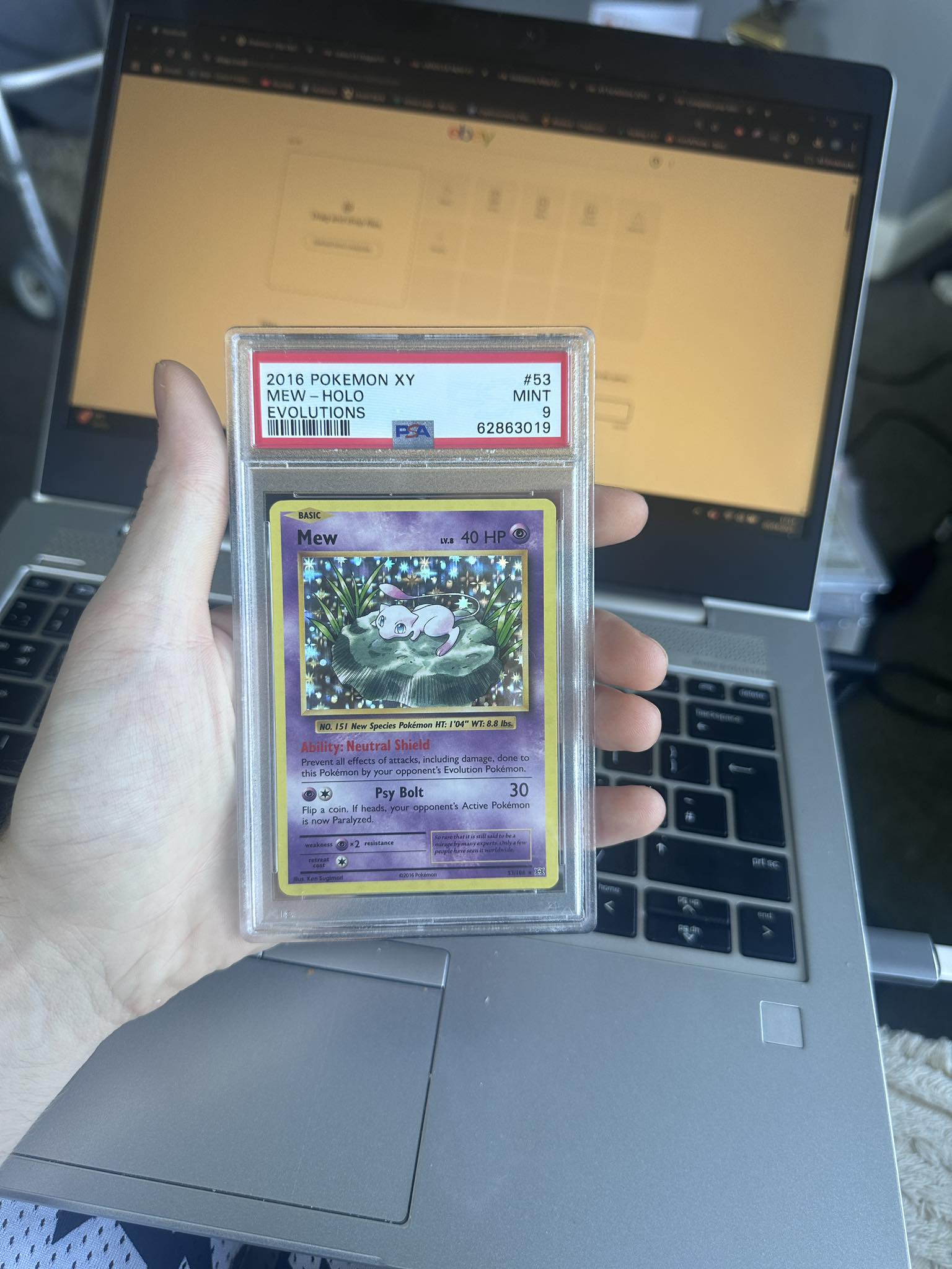 2016 Pokémon XY Evolutions – Mew #53/108 Holo | PSA 9 MINT