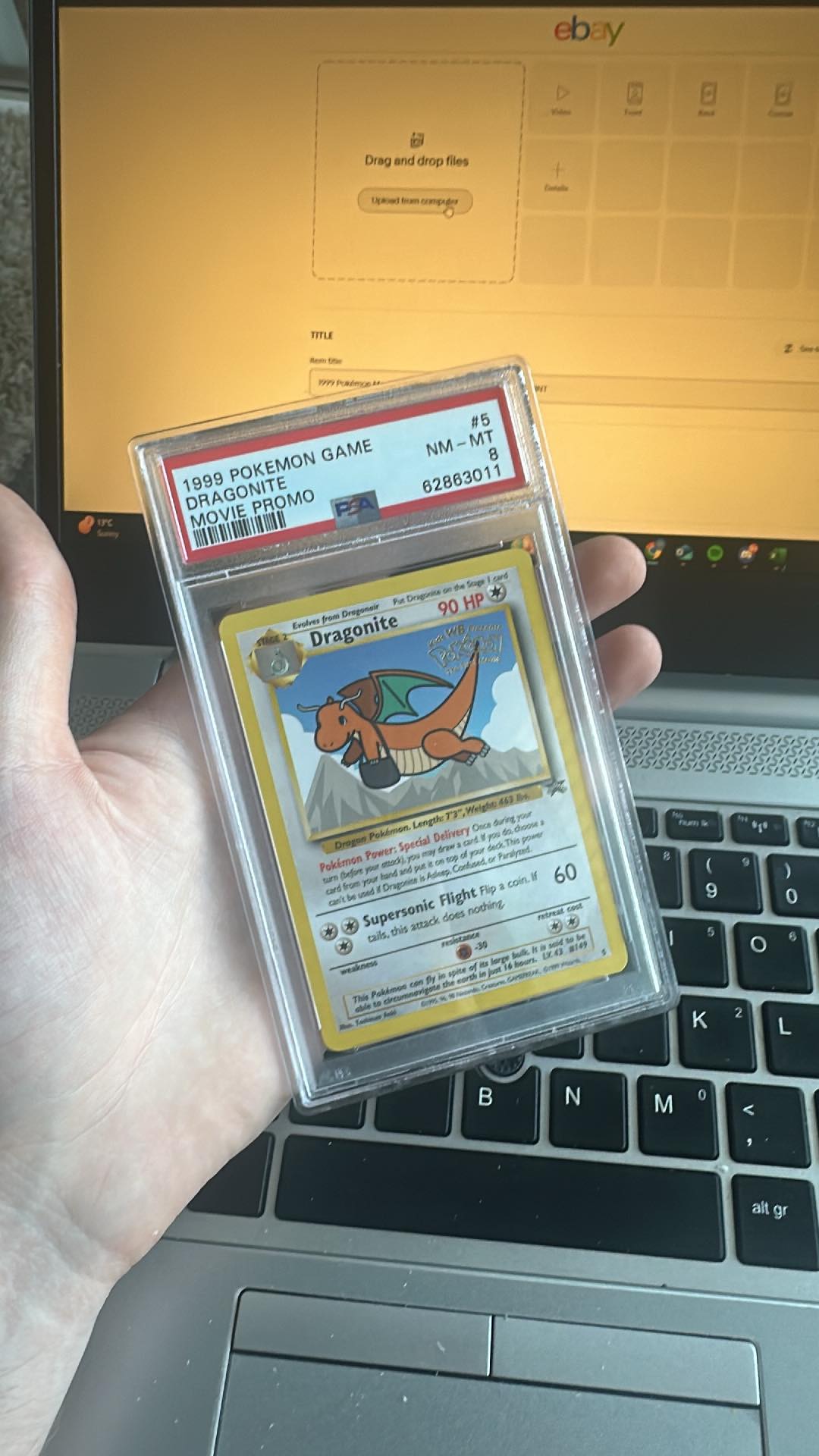 1999 Pokémon Movie Promo – Dragonite #5 | PSA 8 NM-MINT