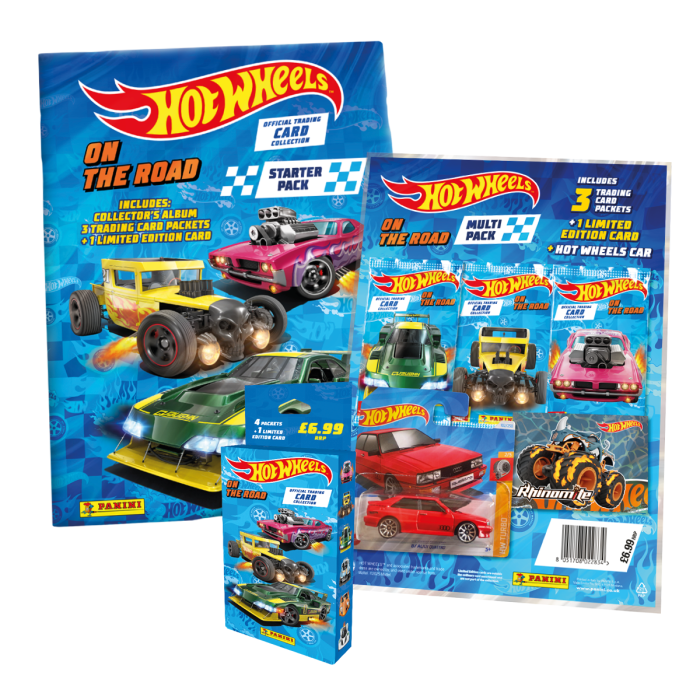 Hot Wheels On The Road Official Trading Card Collection - Starter Pack, Multi-set, Multipack