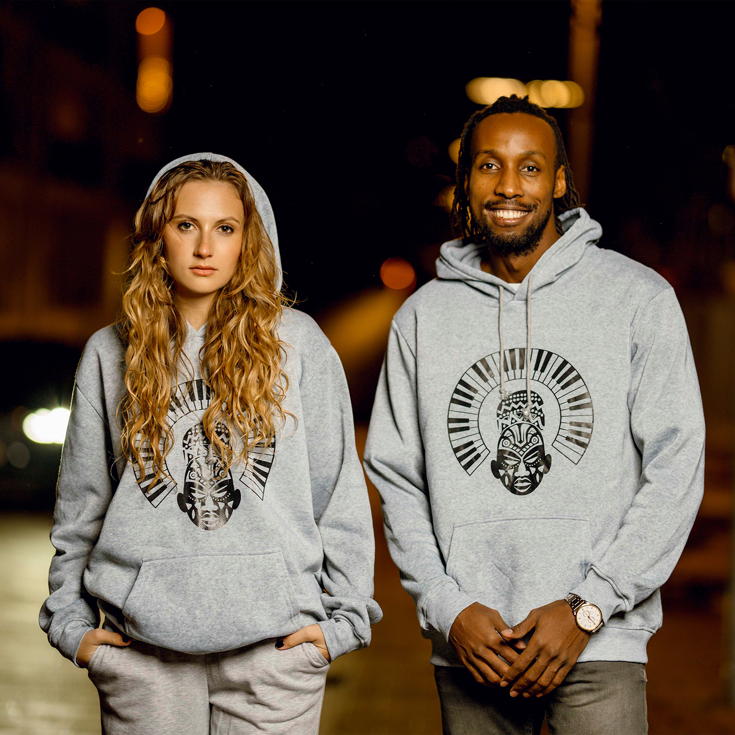 Amabenz Stylish Grey Hoodies