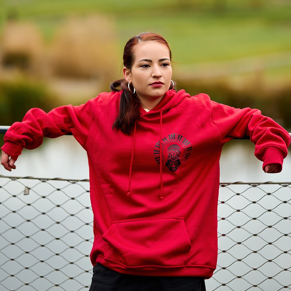Amabenz Red Oversized Hoodie