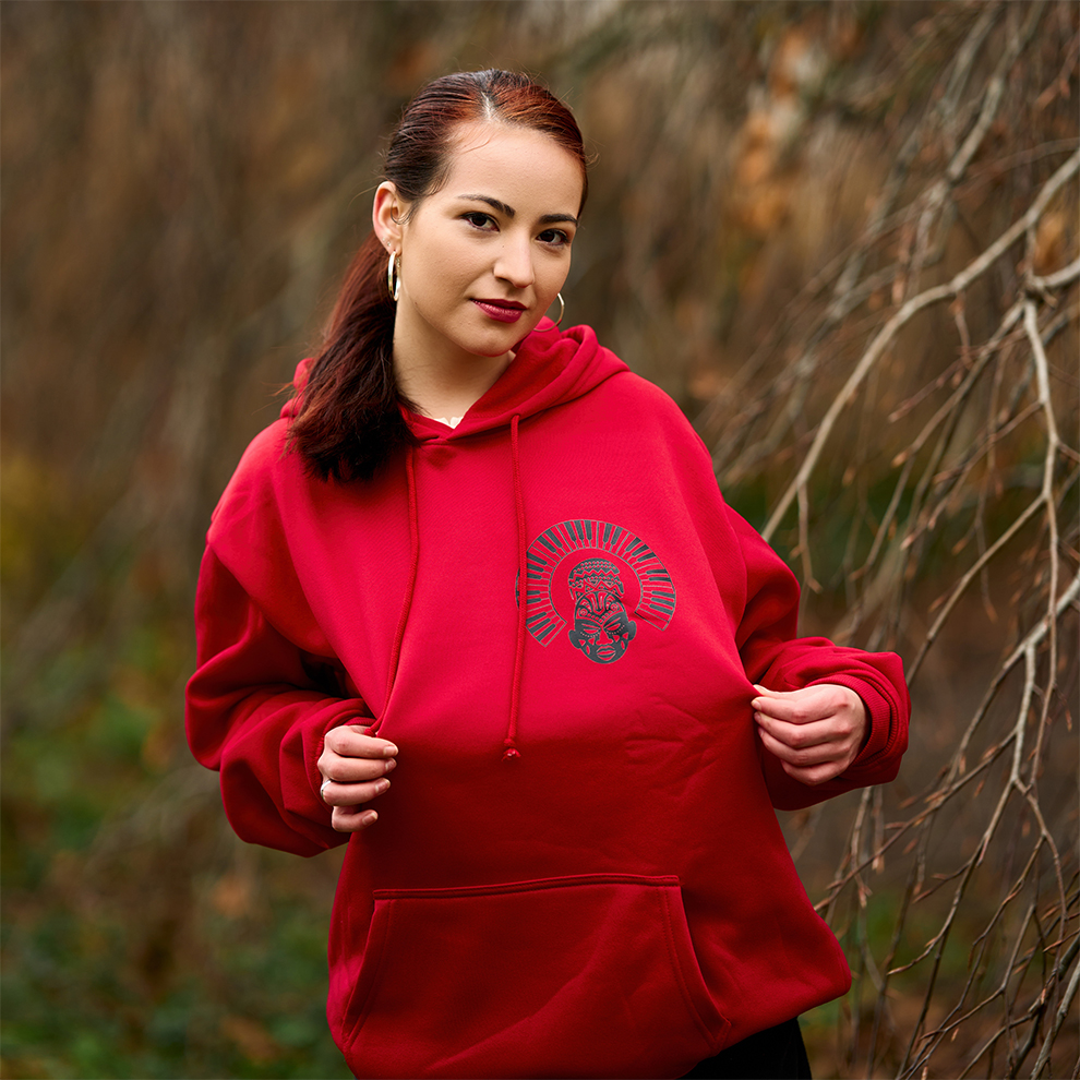 Amabenz Red Oversized Hoodie