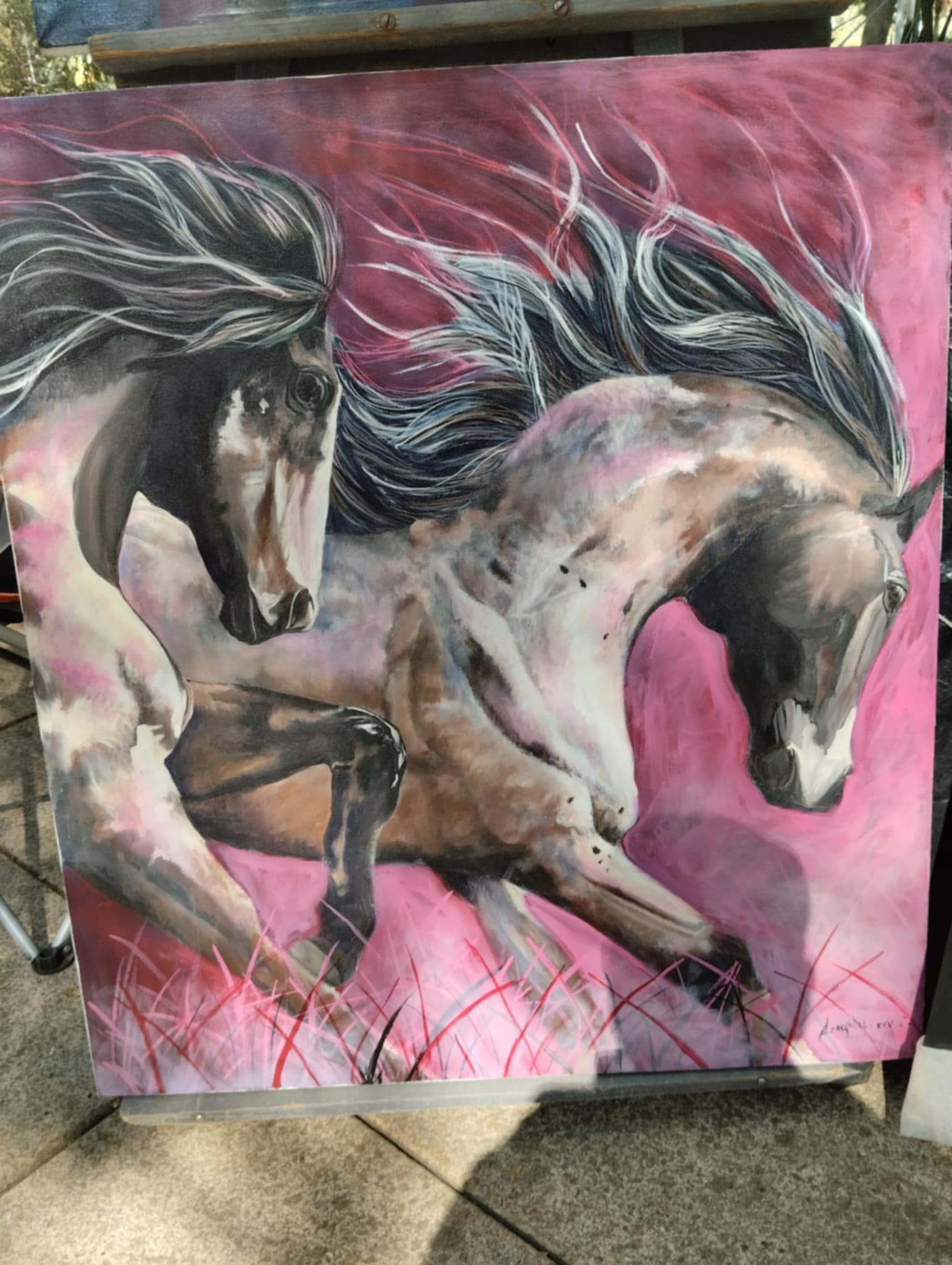 Dynamic Horses Canvas Art