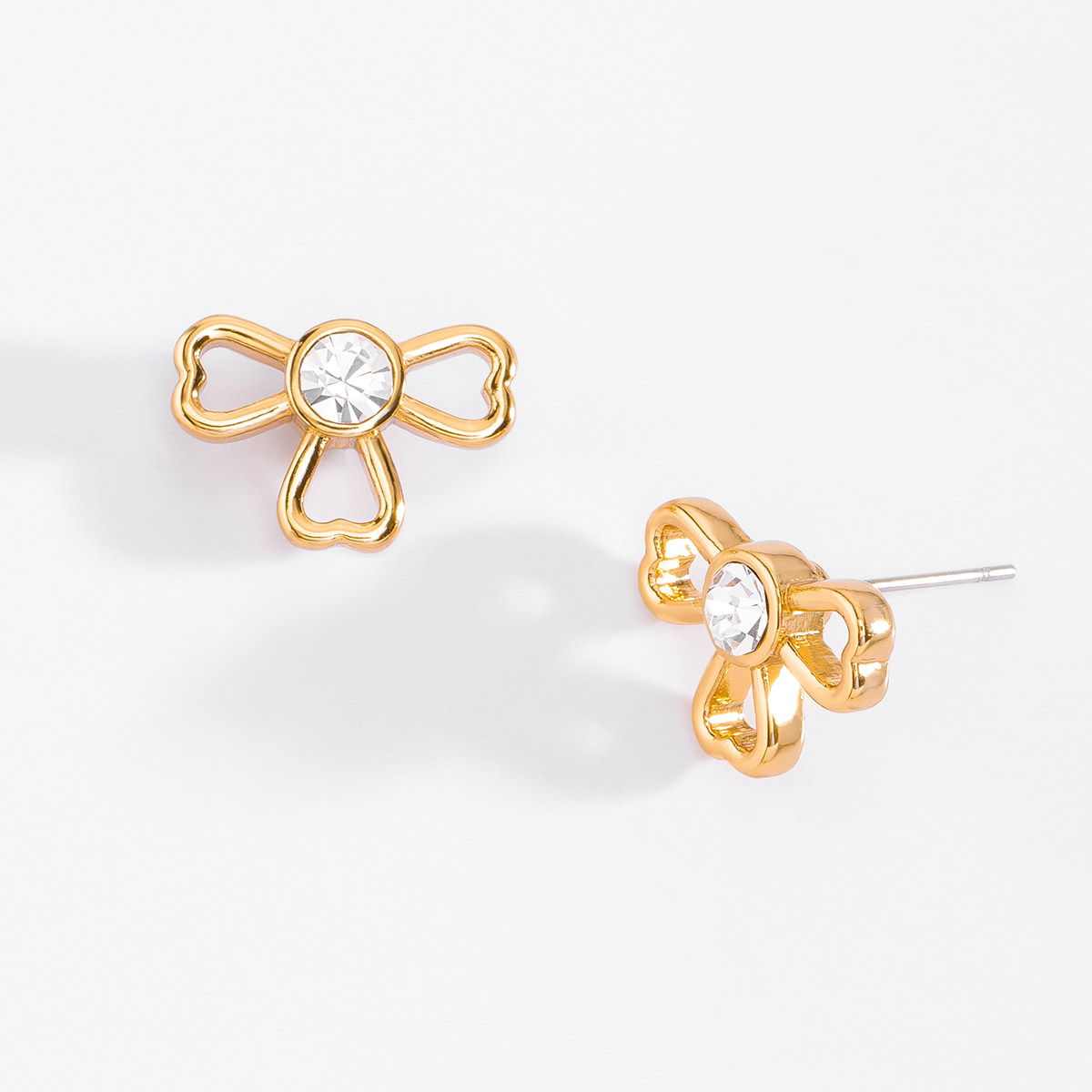 Aretes con baño de oro 