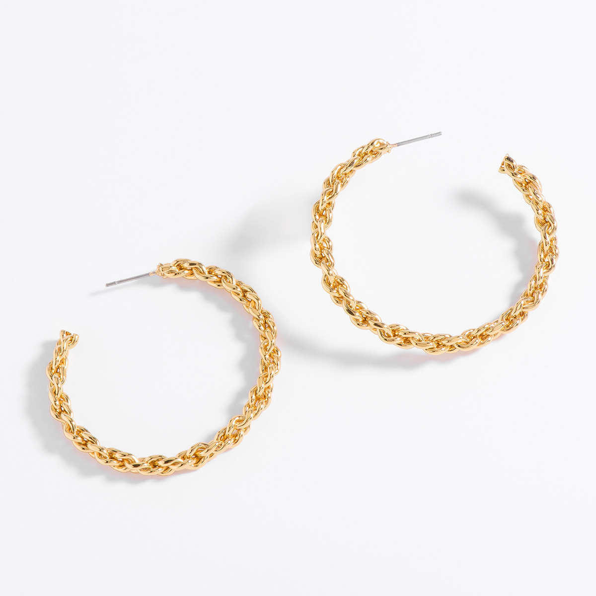 Arracadas de Medio Círculo Texturizadas en Oro 18k