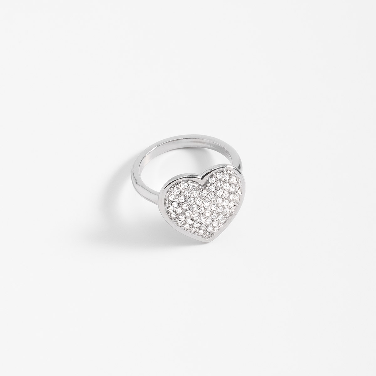 Anillo corazón de plata