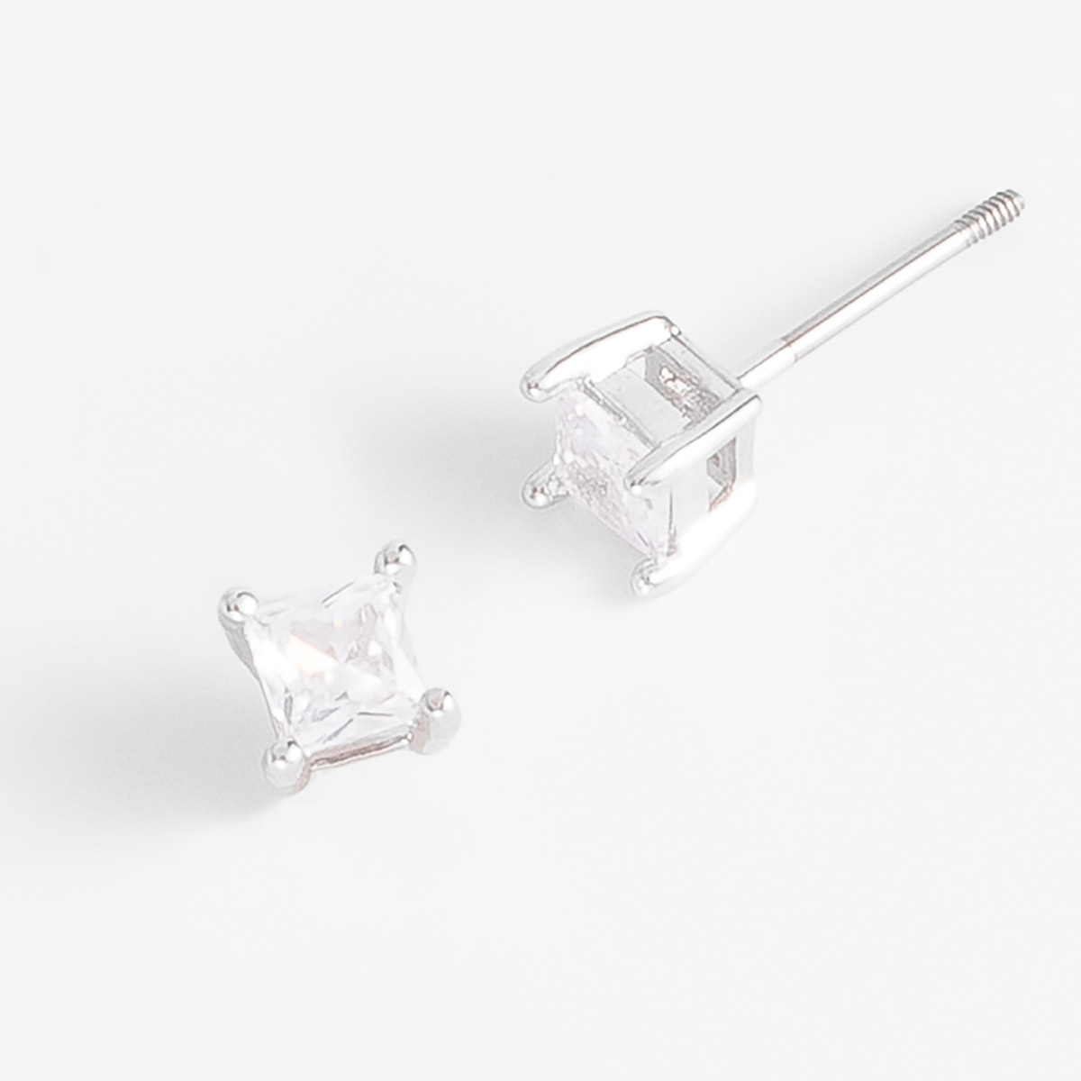 Aretes con poste y Diamonice® en tono cristal