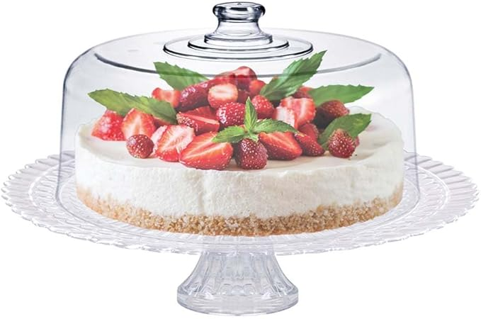 Ruvolo Boleira Verona, Boleira com Tampa Acrílica e Prato de Vidro