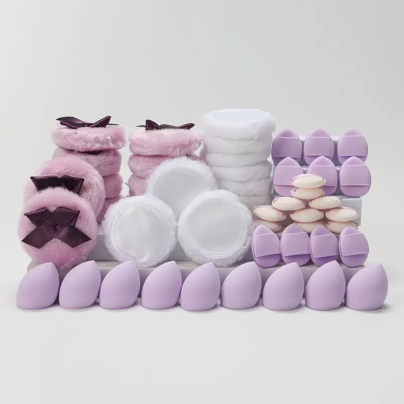 Cosmetic Applicators Set Various tools for makeup application